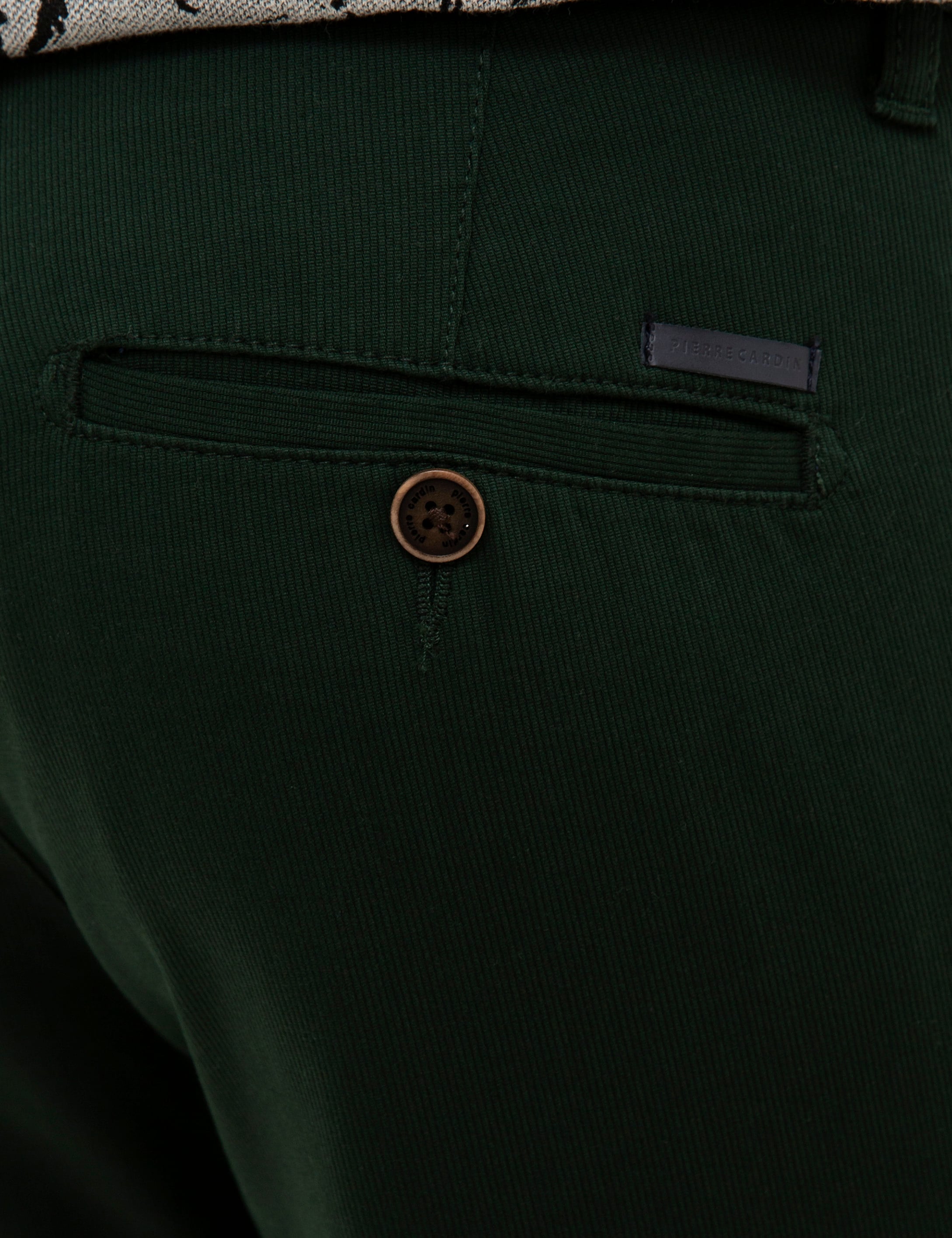 Yeşil Slim Fit Kanvas Pantolon