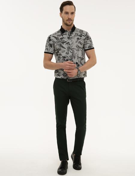 Yeşil Slim Fit Kanvas Pantolon - 50200872079