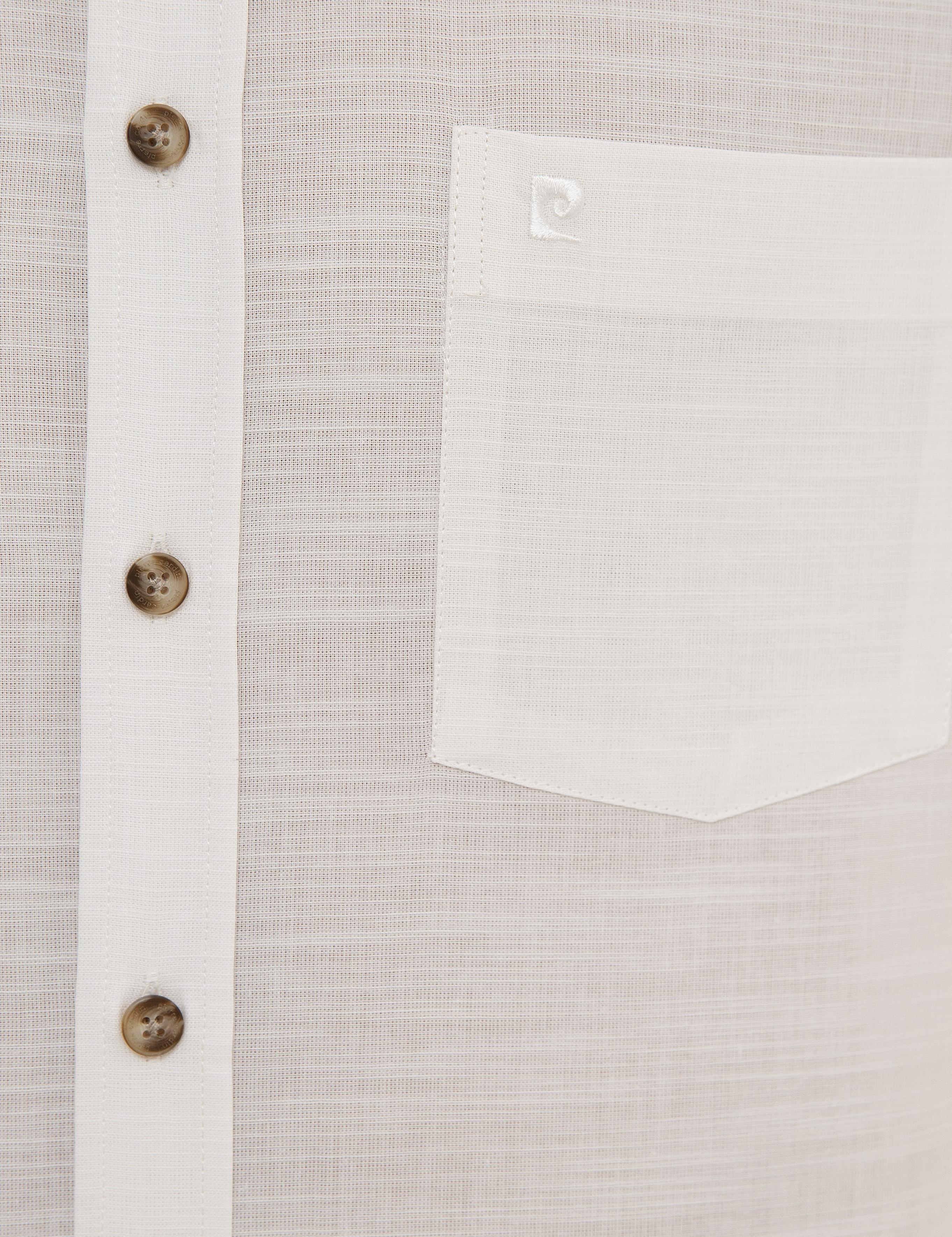 Beyaz Regular Fit Kısa Kollu Gömlek