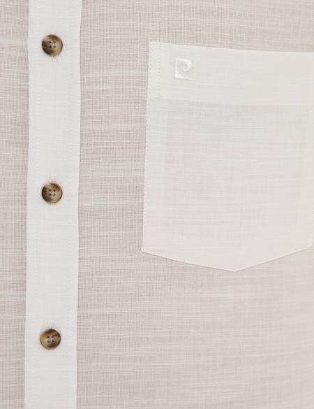 Beyaz Regular Fit Kısa Kollu Gömlek - 50223806002