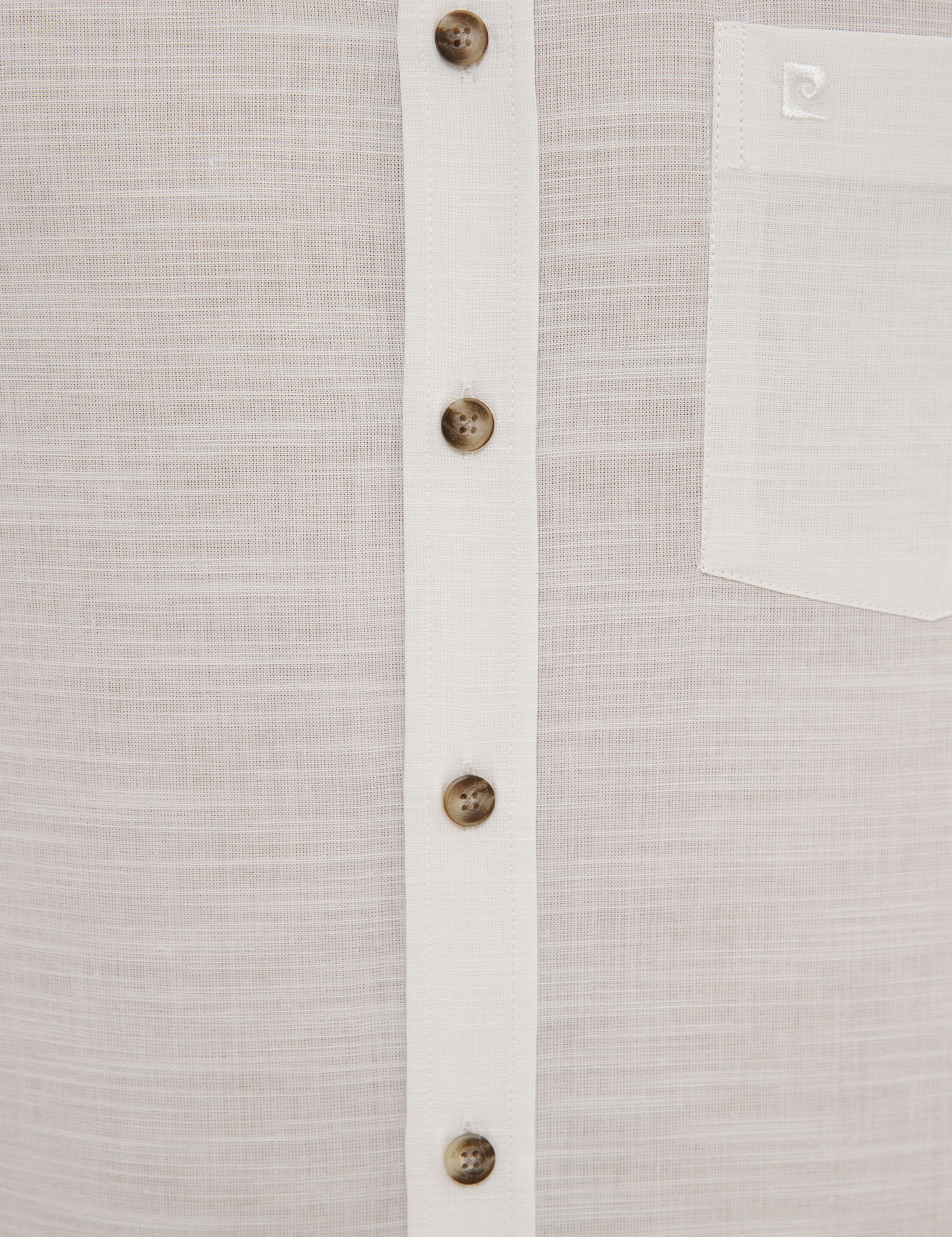 Beyaz Regular Fit Kısa Kollu Gömlek