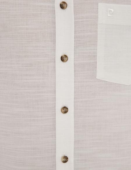 Beyaz Regular Fit Kısa Kollu Gömlek - 50223806002