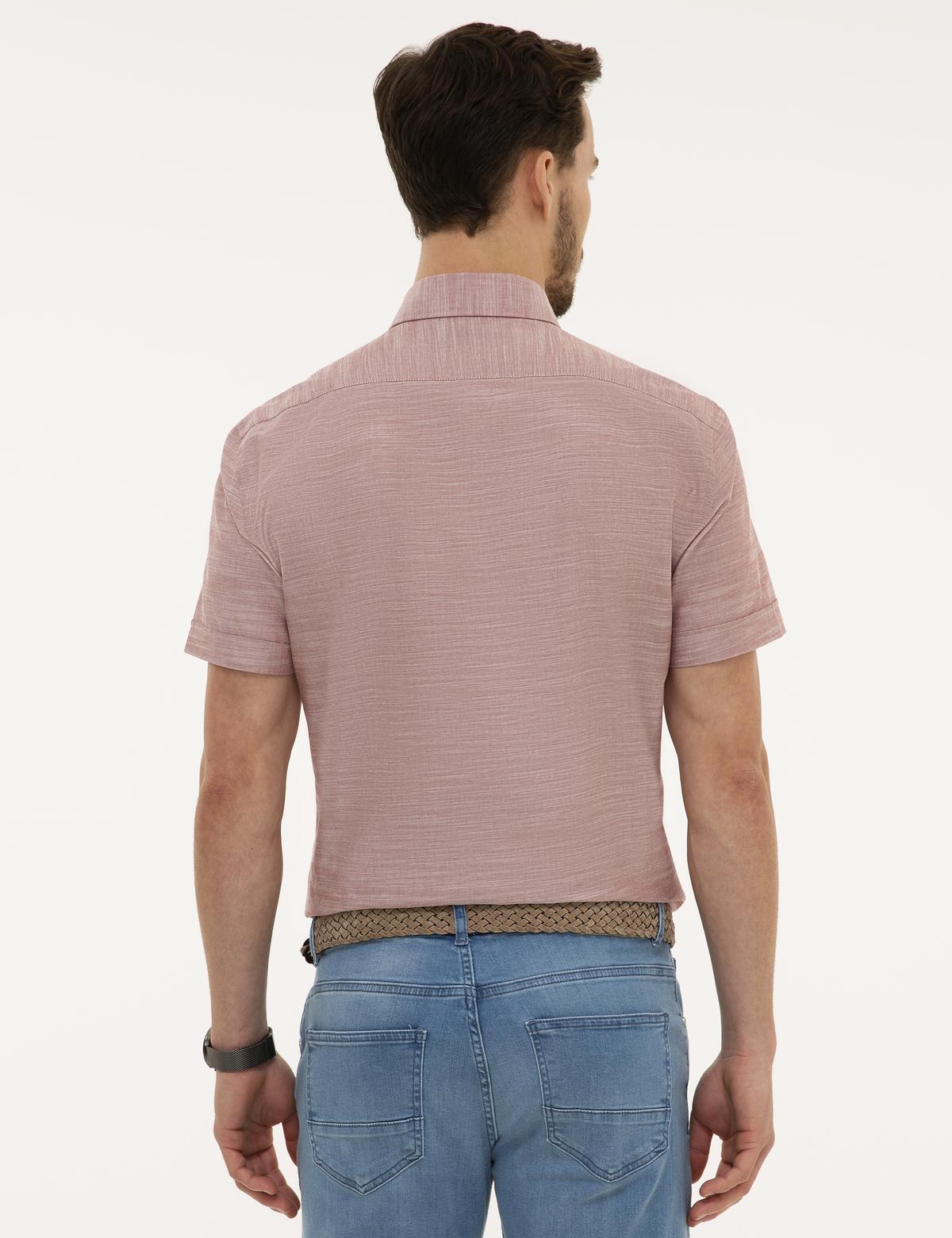 Kiremit Regular Fit Kısa Kollu Gömlek - 50223806029