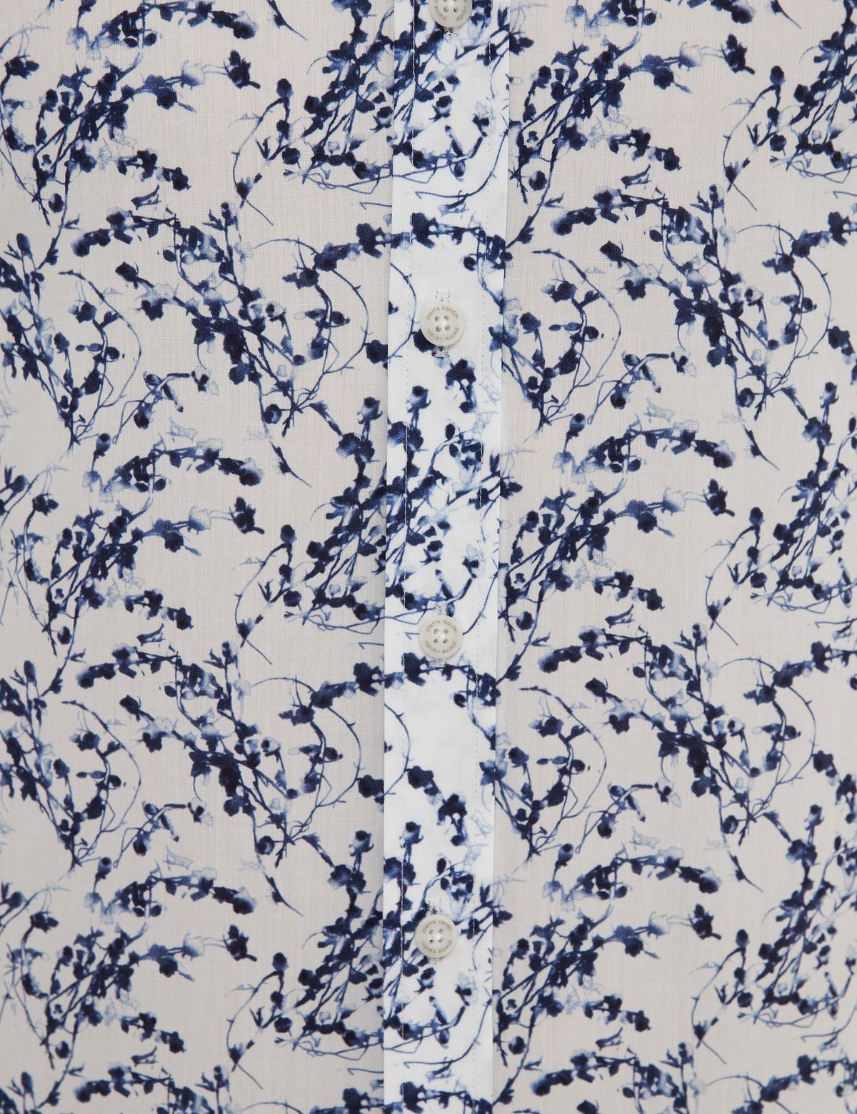 Lacivert Slim Fit Uzun Kollu Gömlek - 50221363015