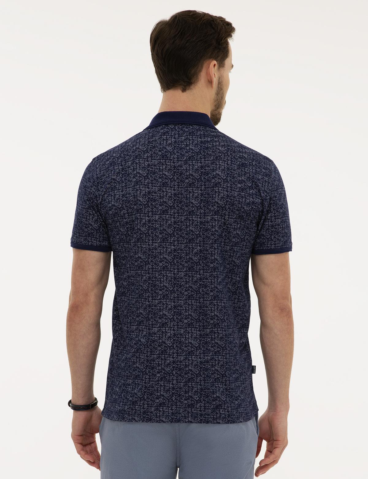 Lacivert Slim Fit Polo Yaka Tişört - 50221421018