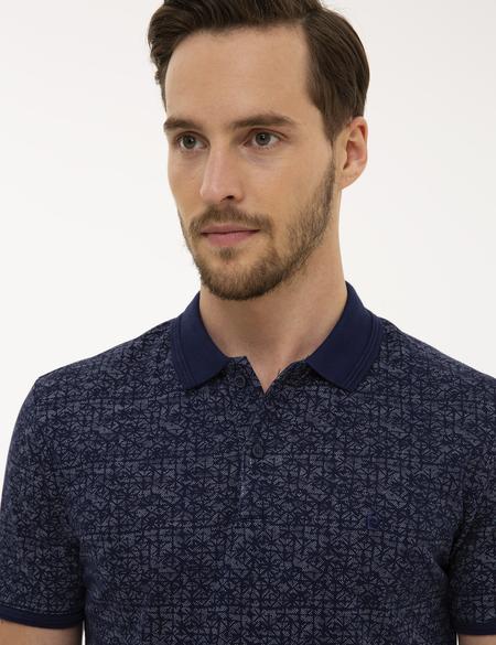 Lacivert Slim Fit Polo Yaka Tişört - 50221421018