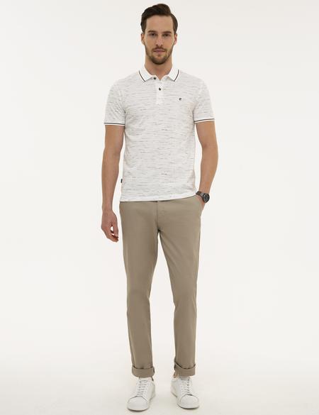 Kahverengi Slim Fit Polo Yaka T-Shirt - 50223809024