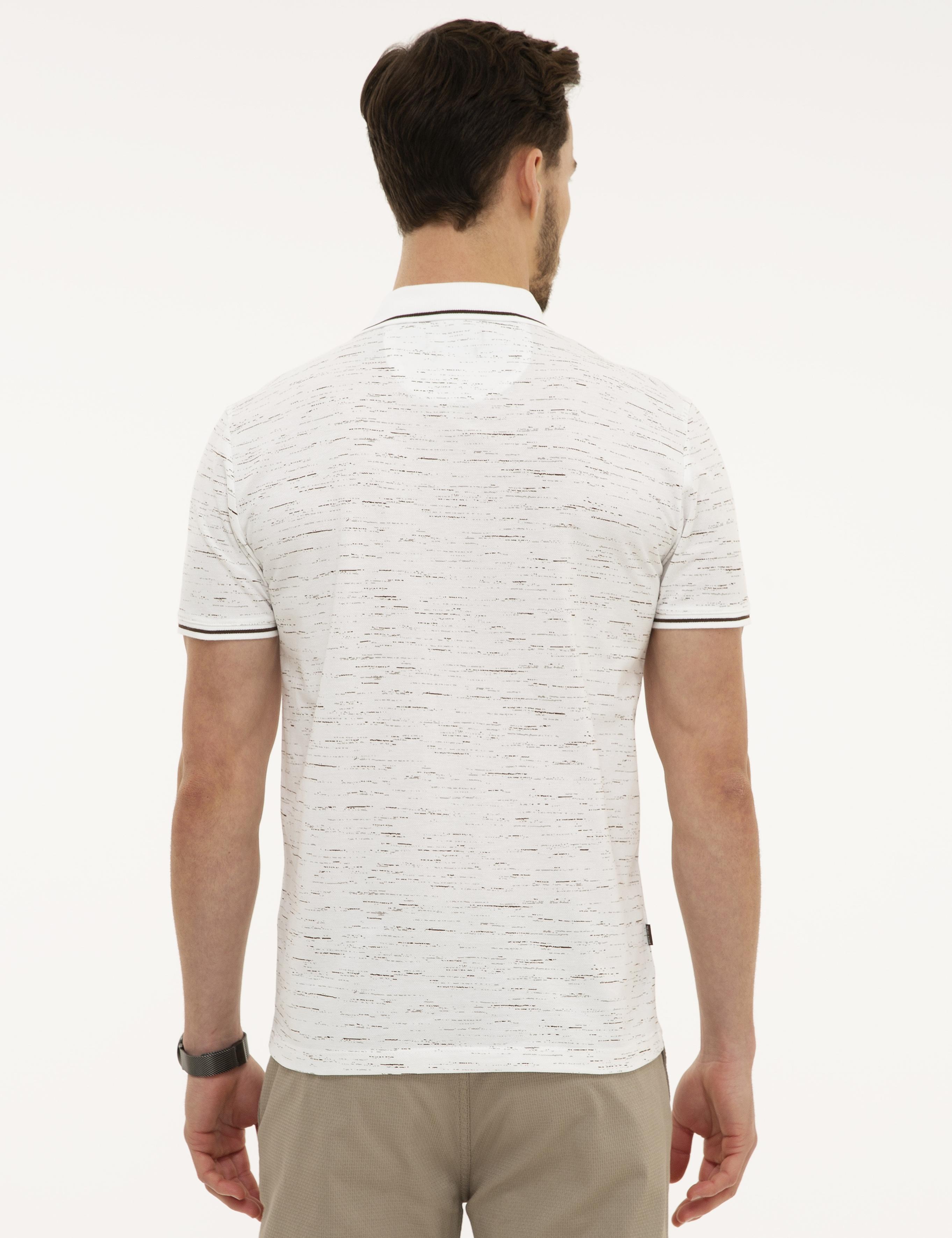 Kahverengi Slim Fit Polo Yaka T-Shirt