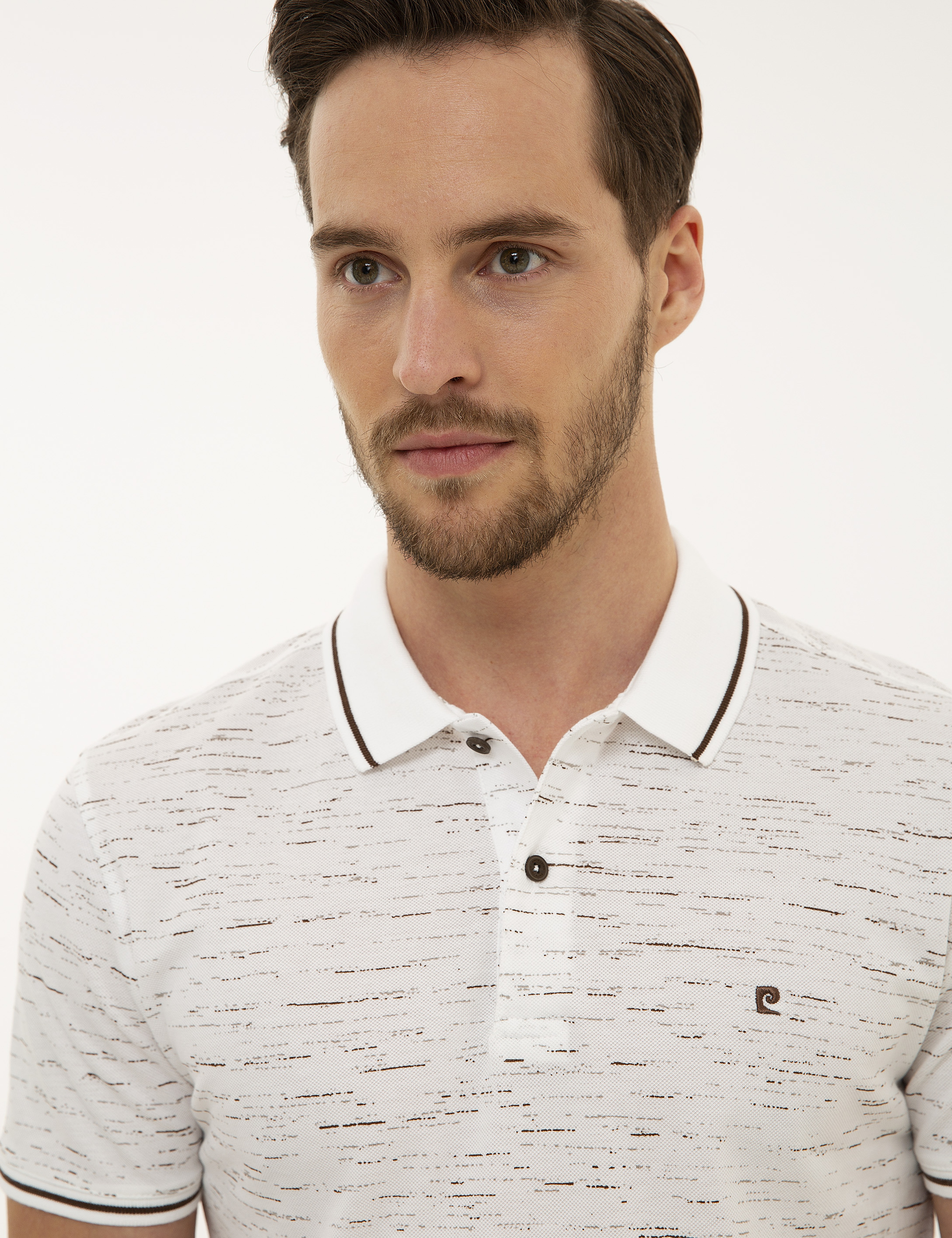 Kahverengi Slim Fit Polo Yaka T-Shirt - Image 2