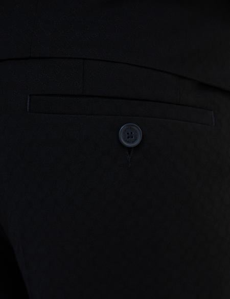 Lacivert Yelekli Ekstra Slim Fit Damatlık - 50220558044