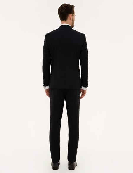 Lacivert Yelekli Ekstra Slim Fit Damatlık - 50220558044