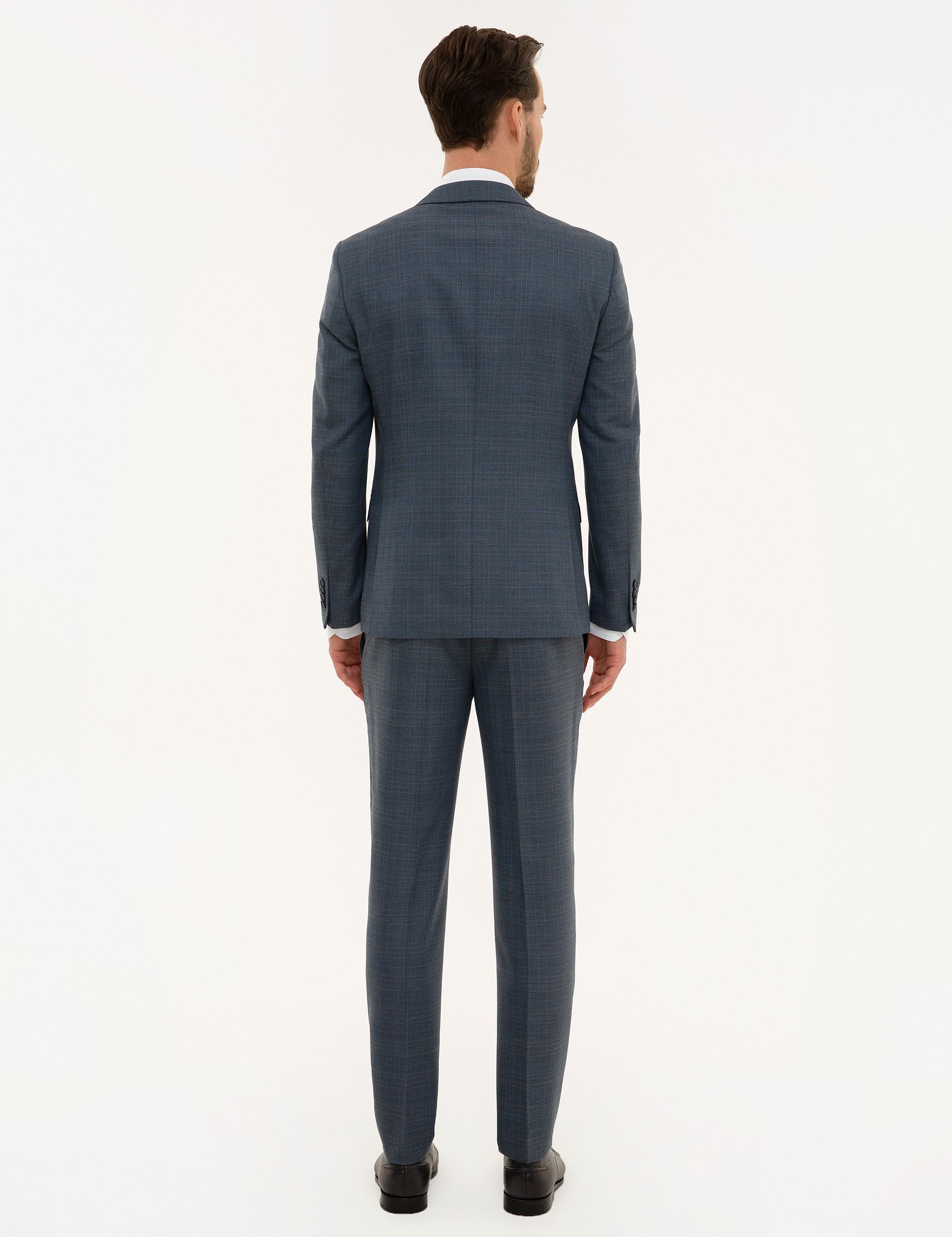 Koyu Mavi Ekstra Slim Fit Takım Elbise