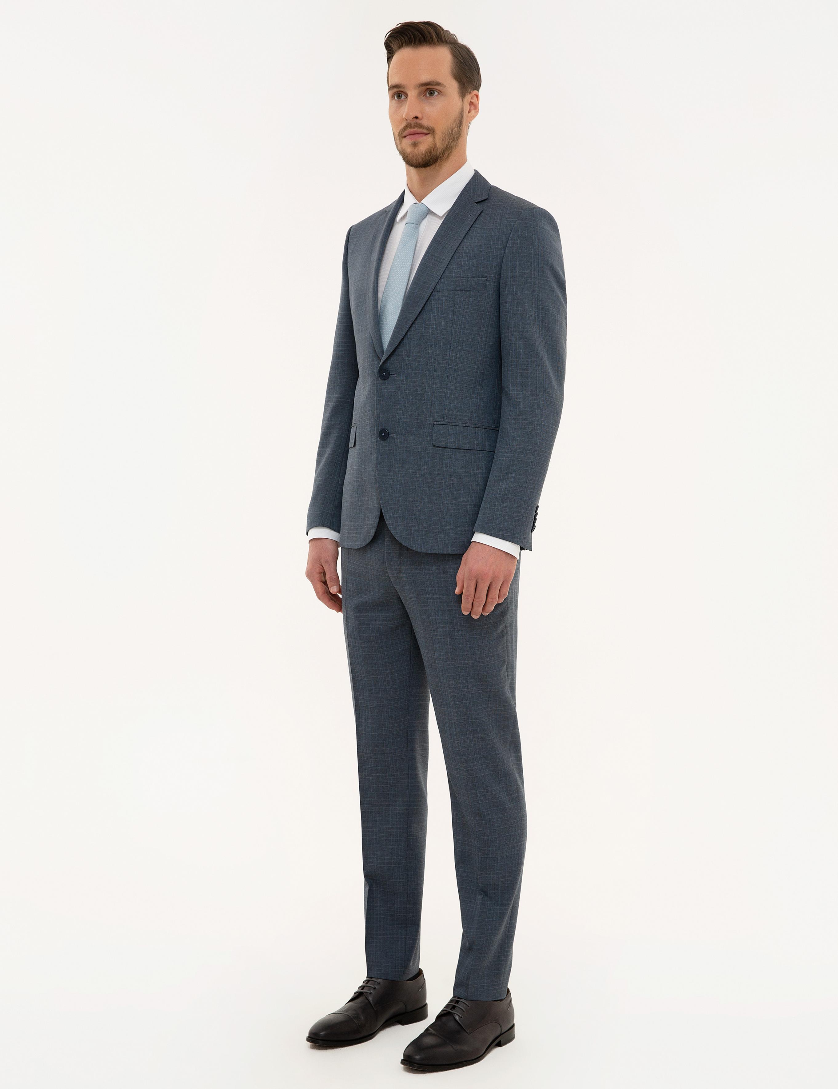 Koyu Mavi Ekstra Slim Fit Takım Elbise