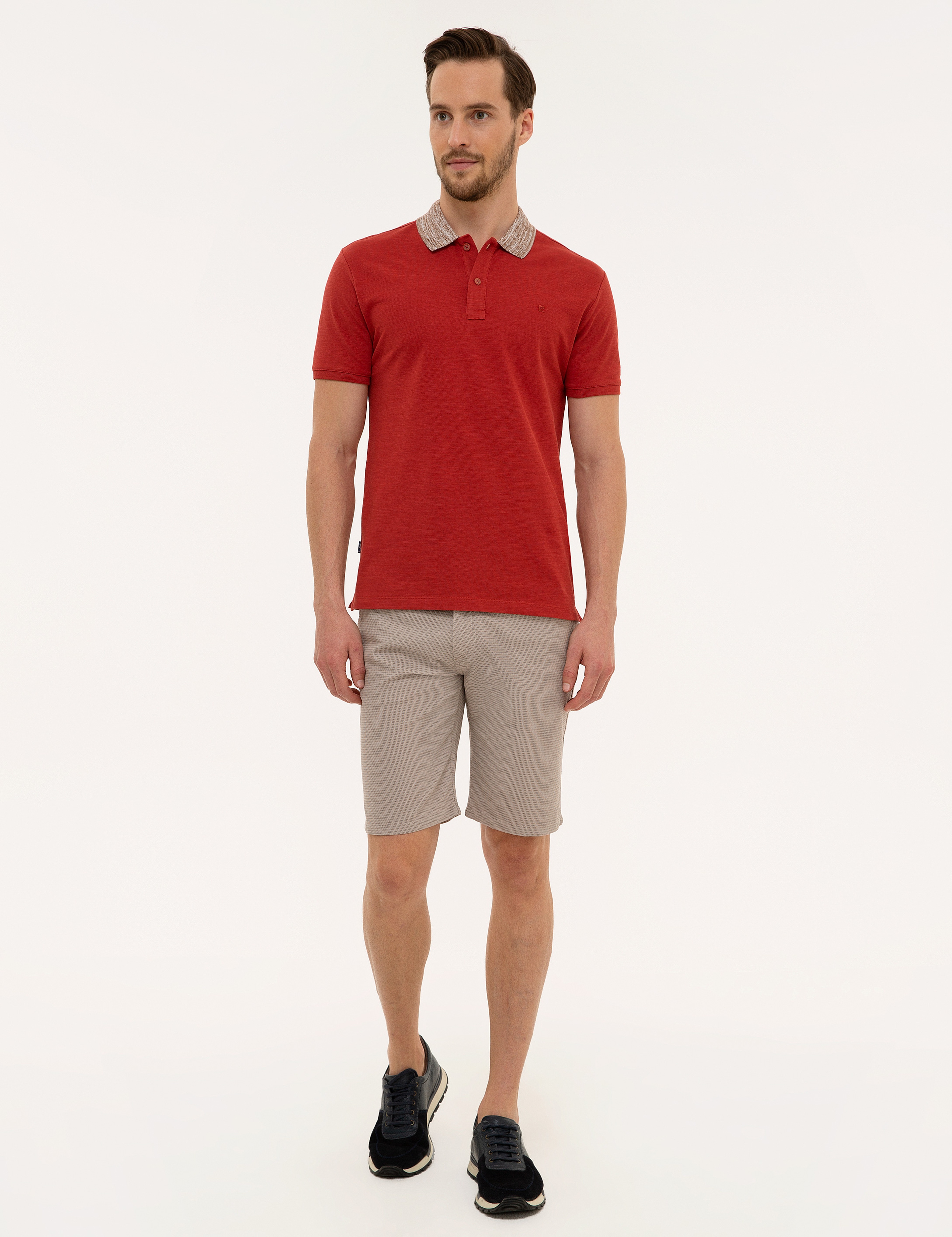 Kiremit Slim Fit Polo Yaka T-Shirt - Image 4