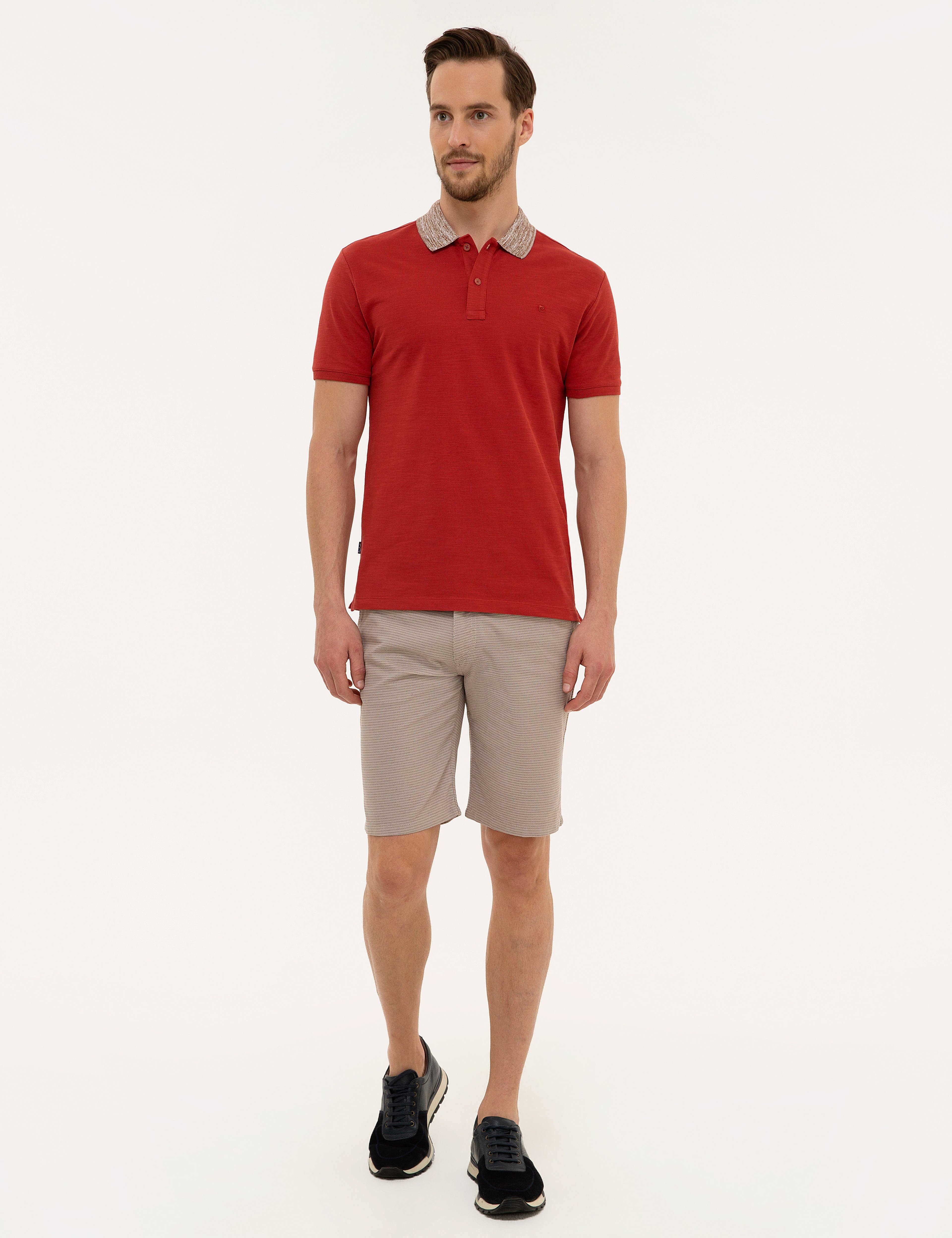 Kiremit Slim Fit Polo Yaka T-Shirt