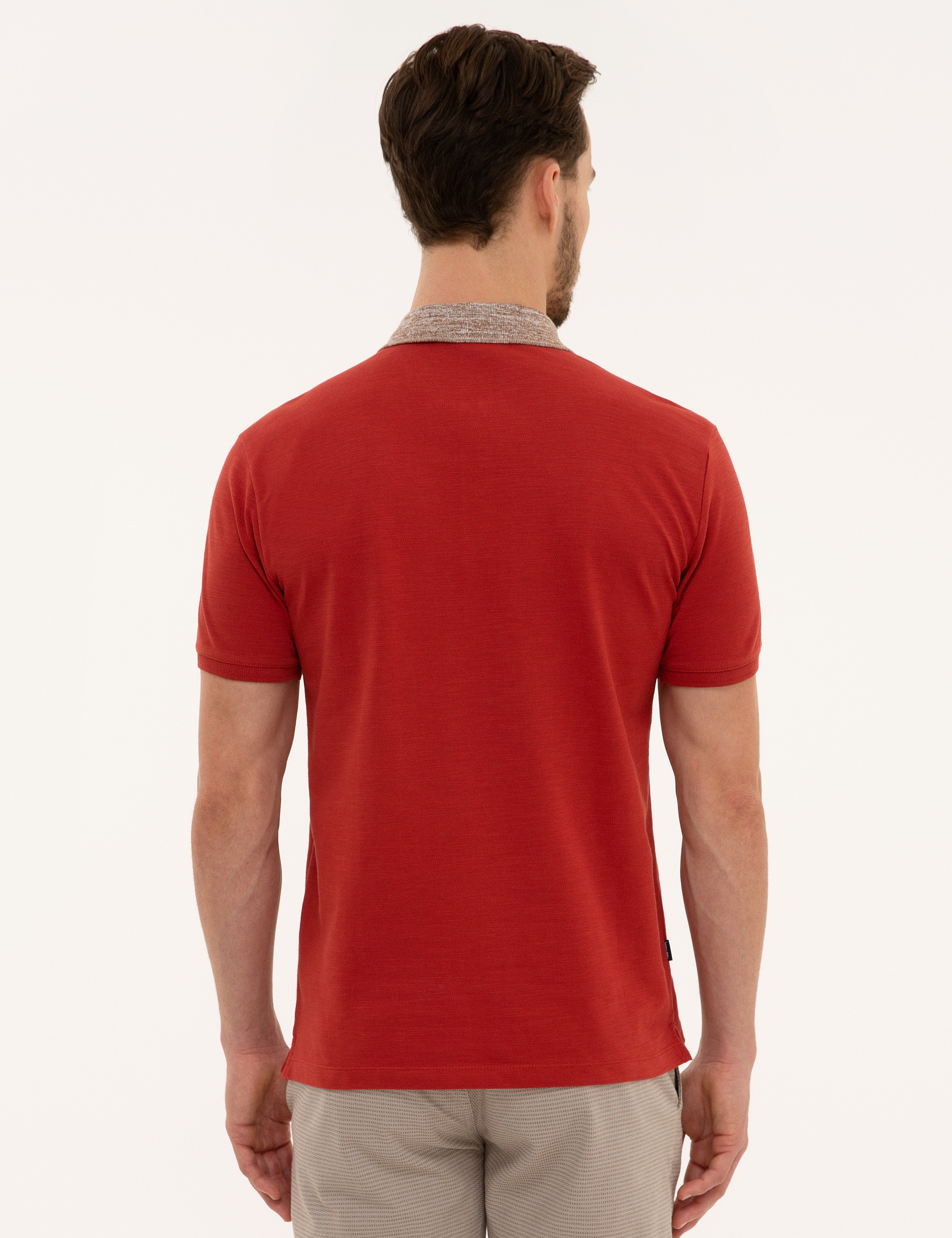 Kiremit Slim Fit Polo Yaka T-Shirt