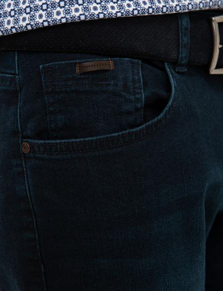 Lacivert Standart Fit Jean Şort - 50224255007