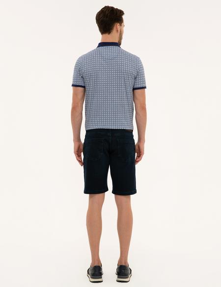 Lacivert Standart Fit Jean Şort - 50224255007