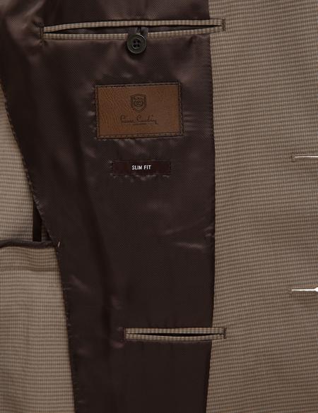 Kahverengi Slim Fit Ceket - 50225545008