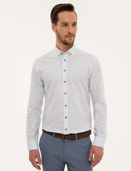 Açık Mavi Slim Fit Gömlek - 50223637010