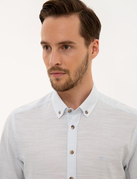 Açık Mavi Slim Fit Gömlek - 50223637010