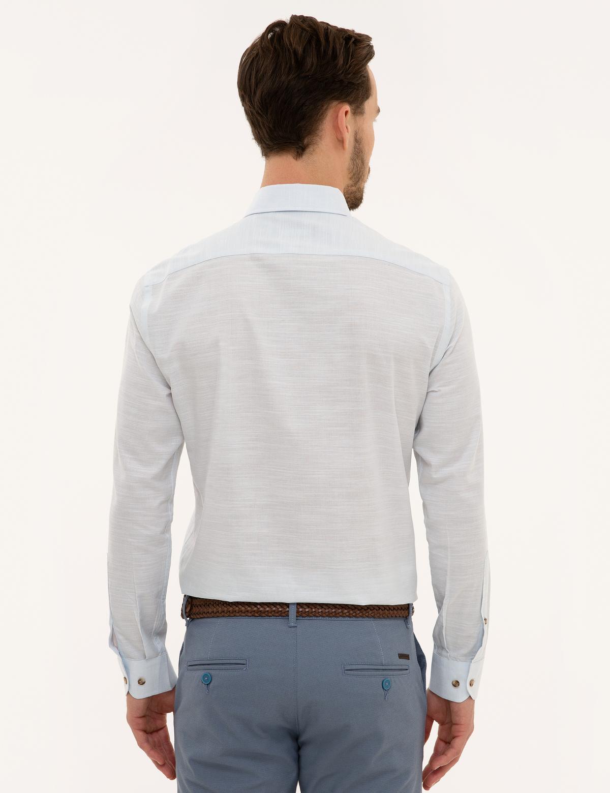 Açık Mavi Slim Fit Gömlek - 50223637010