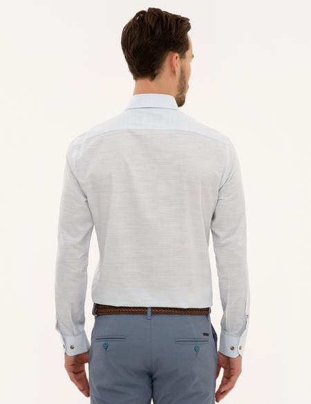 Açık Mavi Slim Fit Gömlek - 50223637010