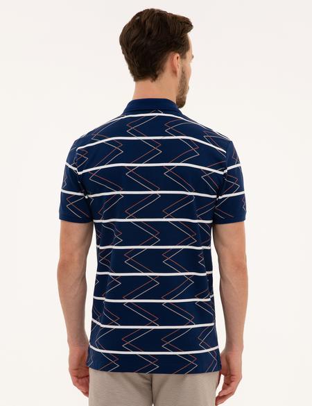 Lacivert Slim Fit Polo Yaka T-Shirt - 50202816013