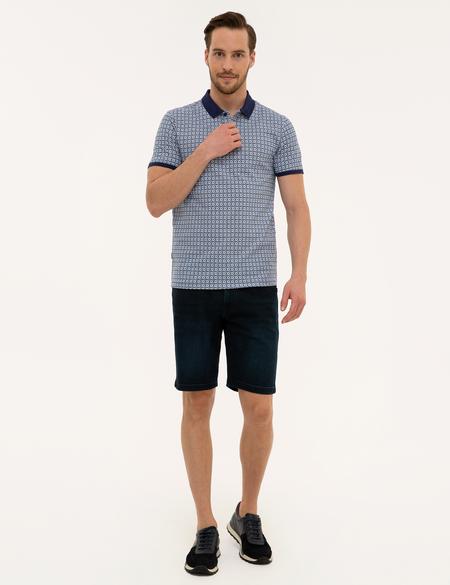 Lacivert Slim Fit Polo Yaka T-Shirt - 50220887005