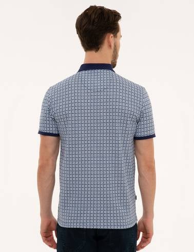 Lacivert Slim Fit Polo Yaka T-Shirt