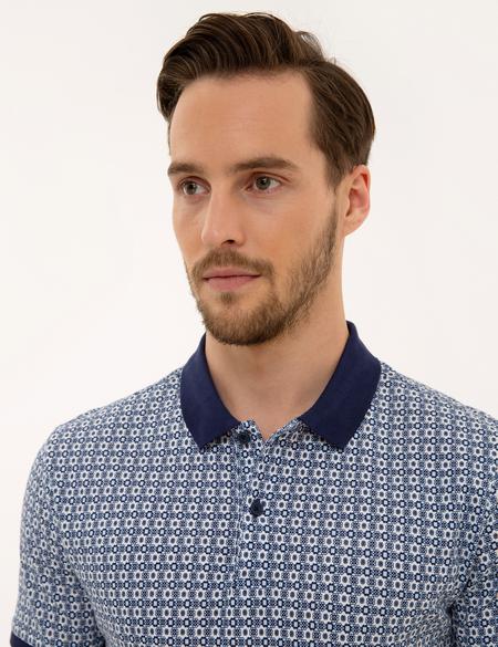 Lacivert Slim Fit Polo Yaka T-Shirt - 50220887005