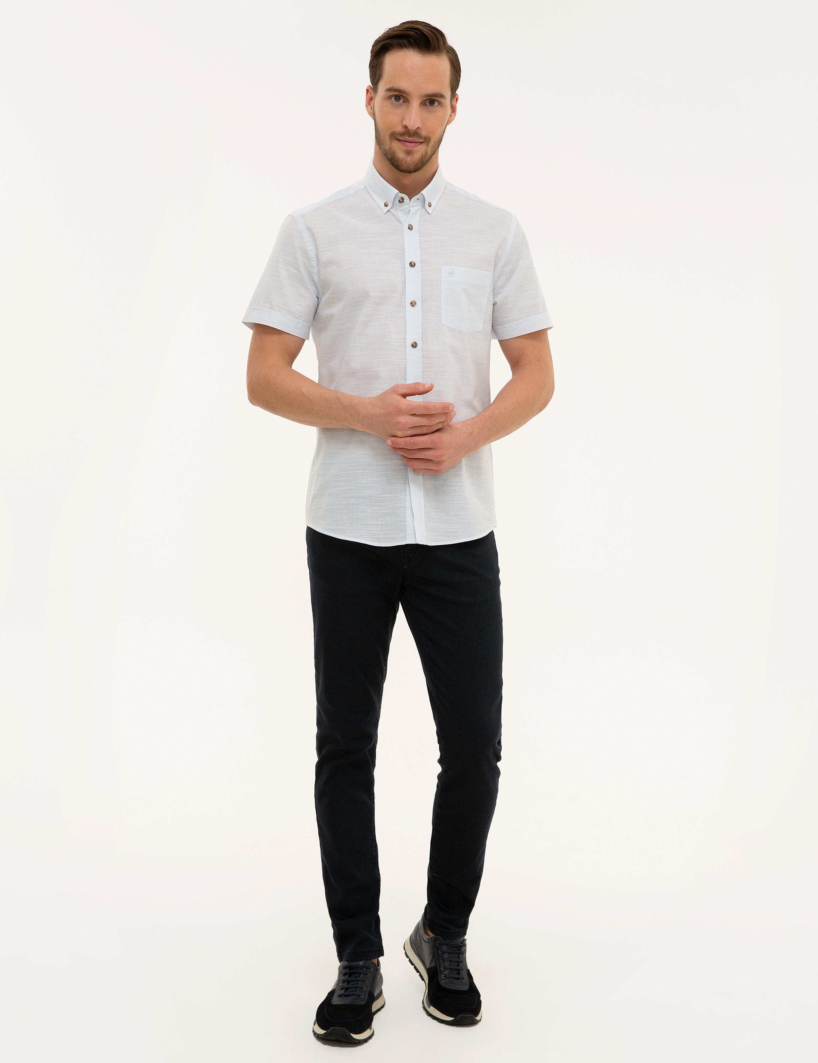 Açık Mavi Regular Fit Kısa Kollu Gömlek