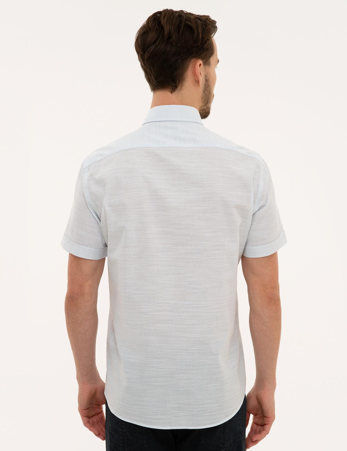 Açık Mavi Regular Fit Kısa Kollu Gömlek - 50223806010