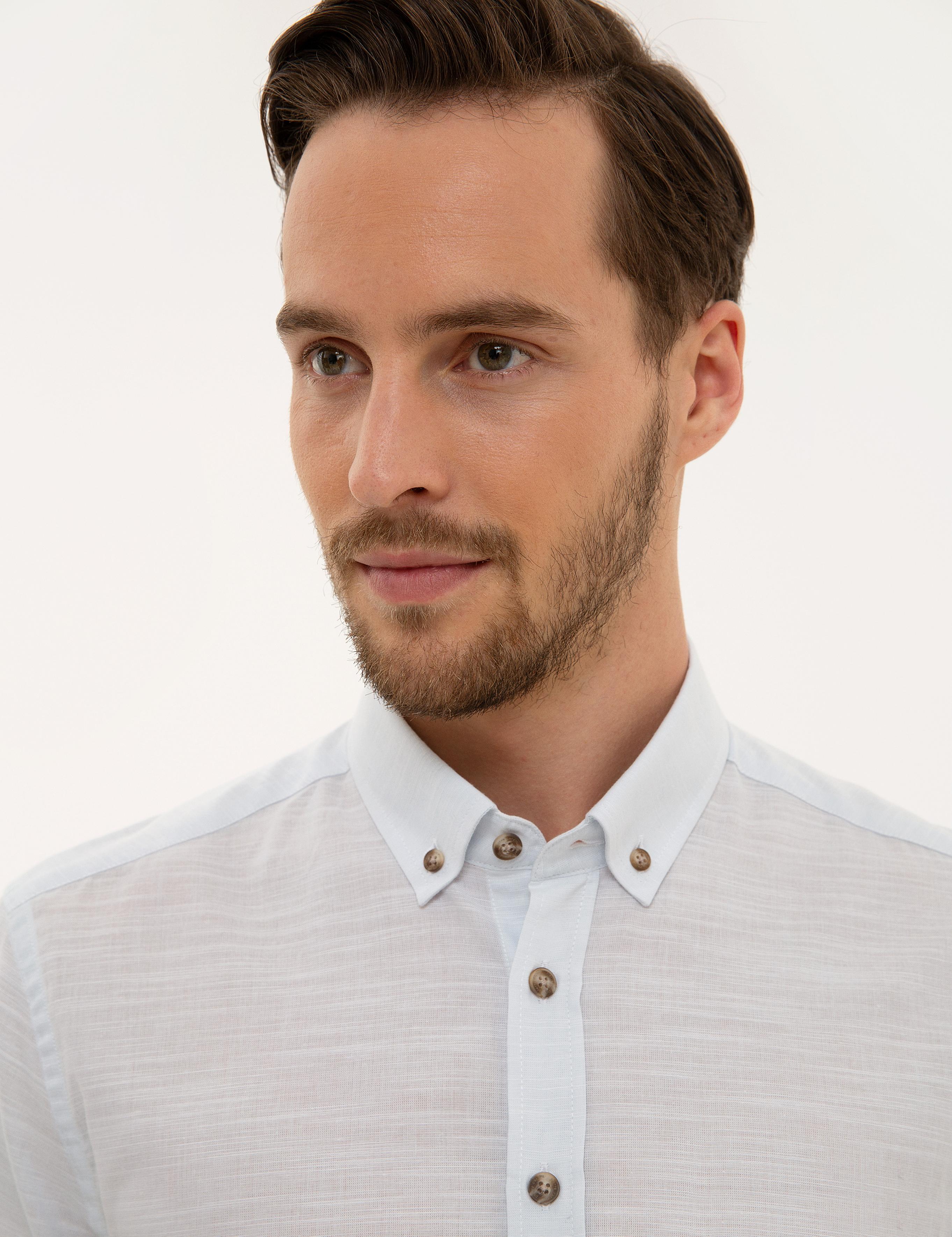 Açık Mavi Regular Fit Kısa Kollu Gömlek