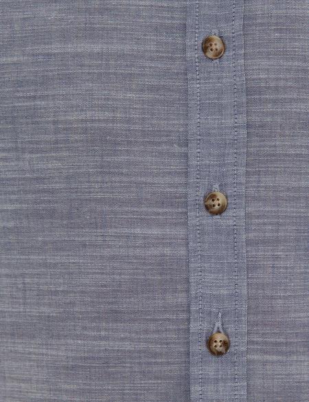 Lacivert Regular Fit Kısa Kollu Gömlek - 50223806021