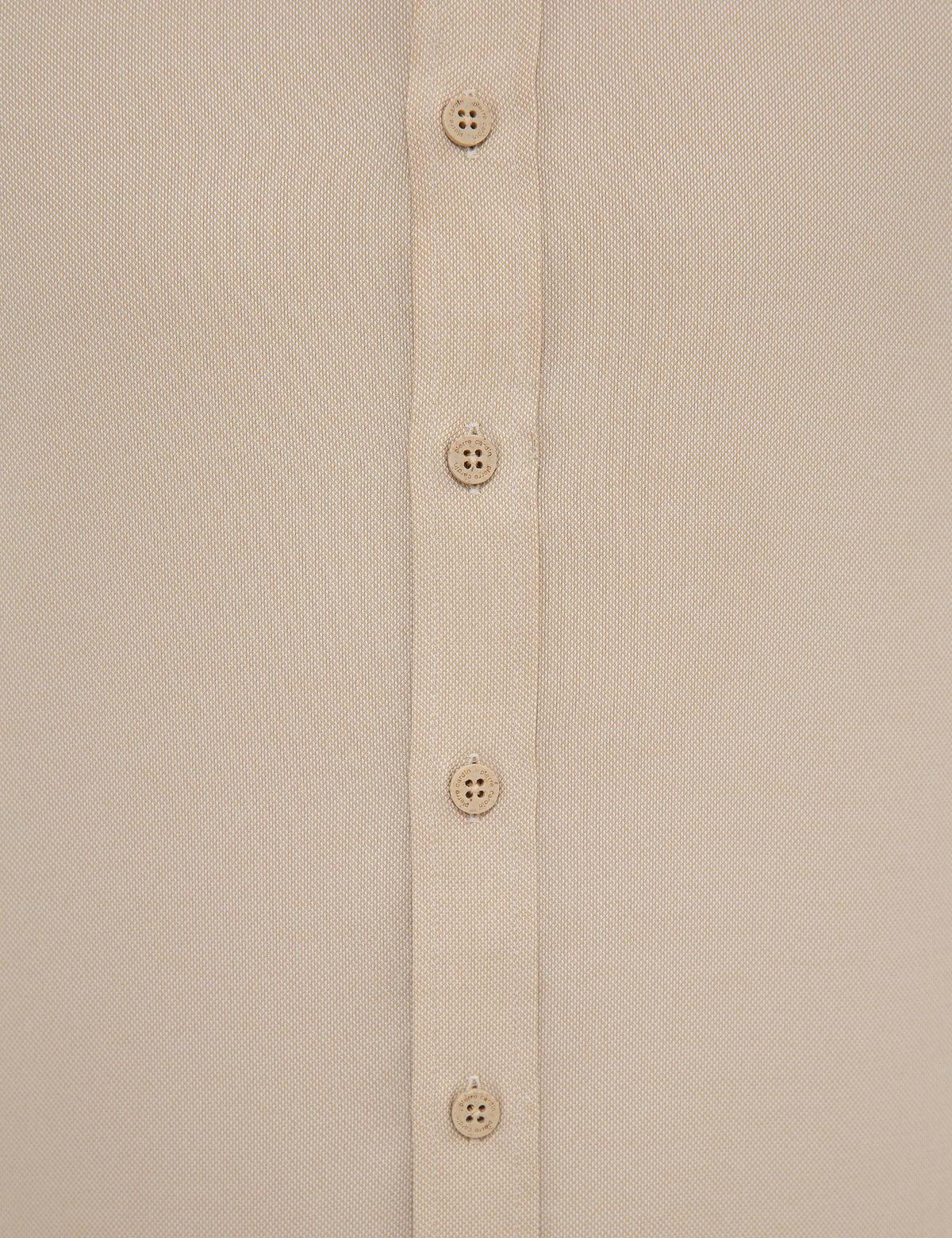 Bej Slim Fit Oxford Gömlek - 50227391001