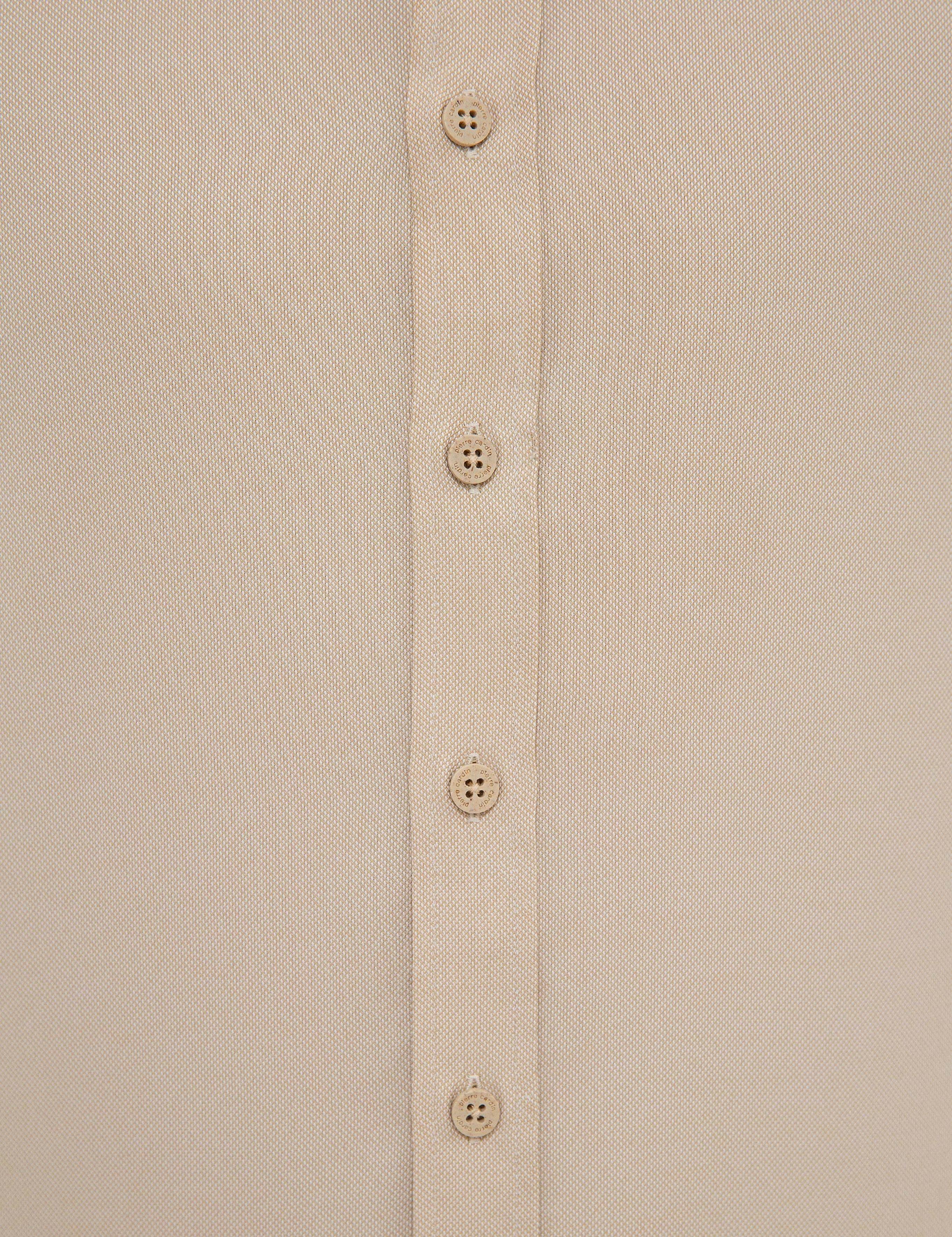 Bej Slim Fit Oxford Gömlek