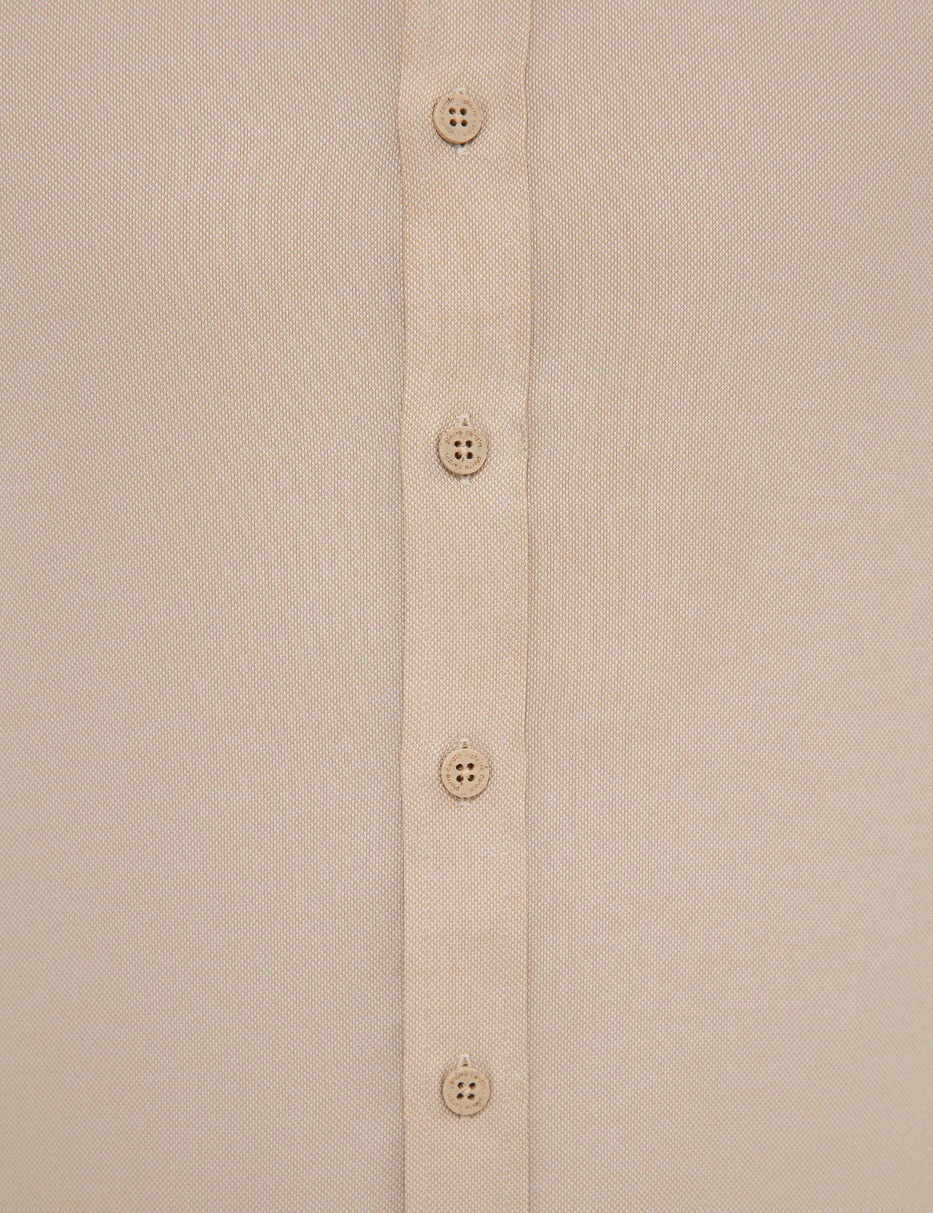 Bej Slim Fit Oxford Gömlek - Image 5