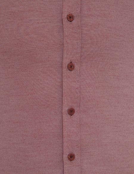Bordo Slim Fit Oxford Gömlek - 50227391023