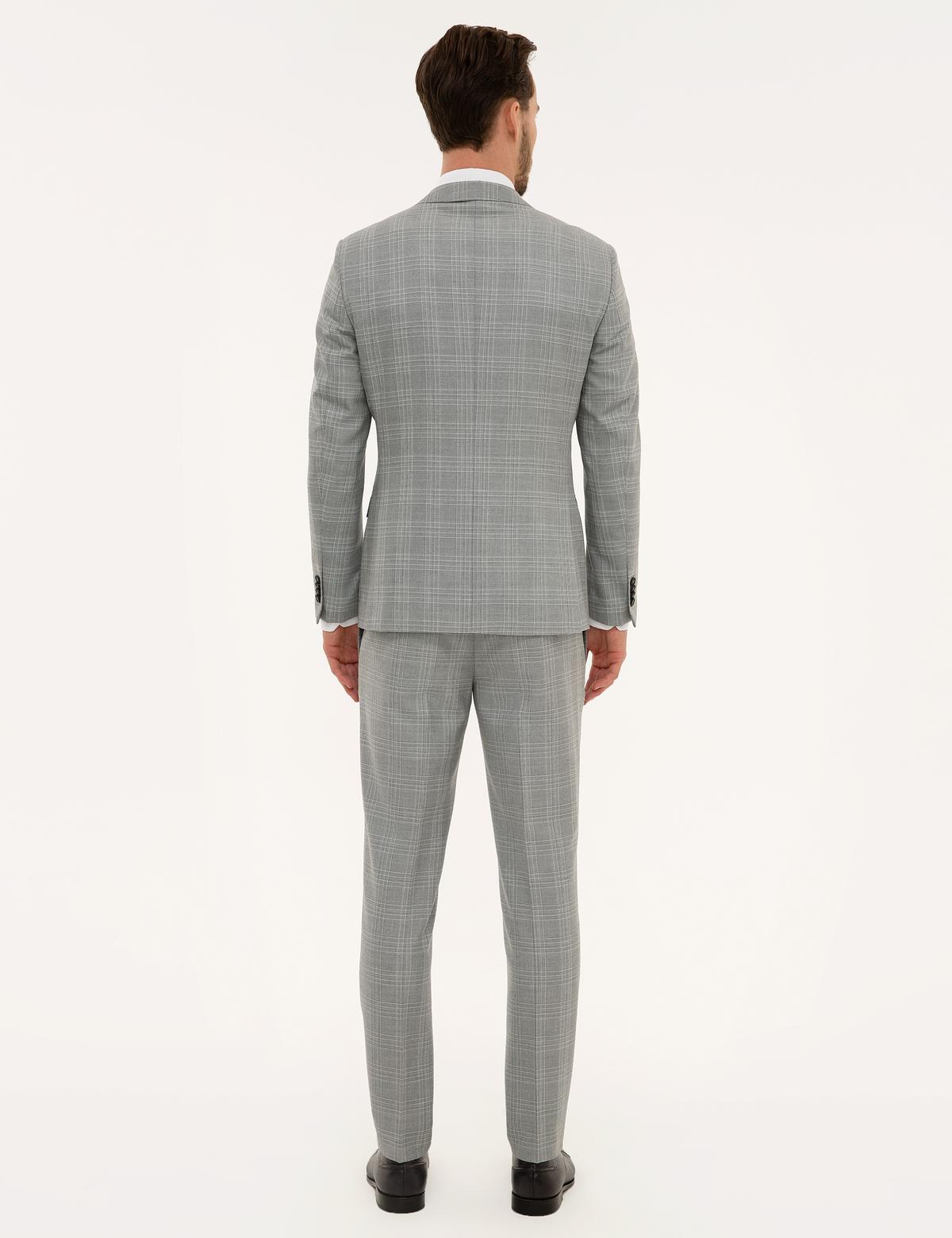 Gri Ex. Slim Fit Takım Elbise - 50220554005