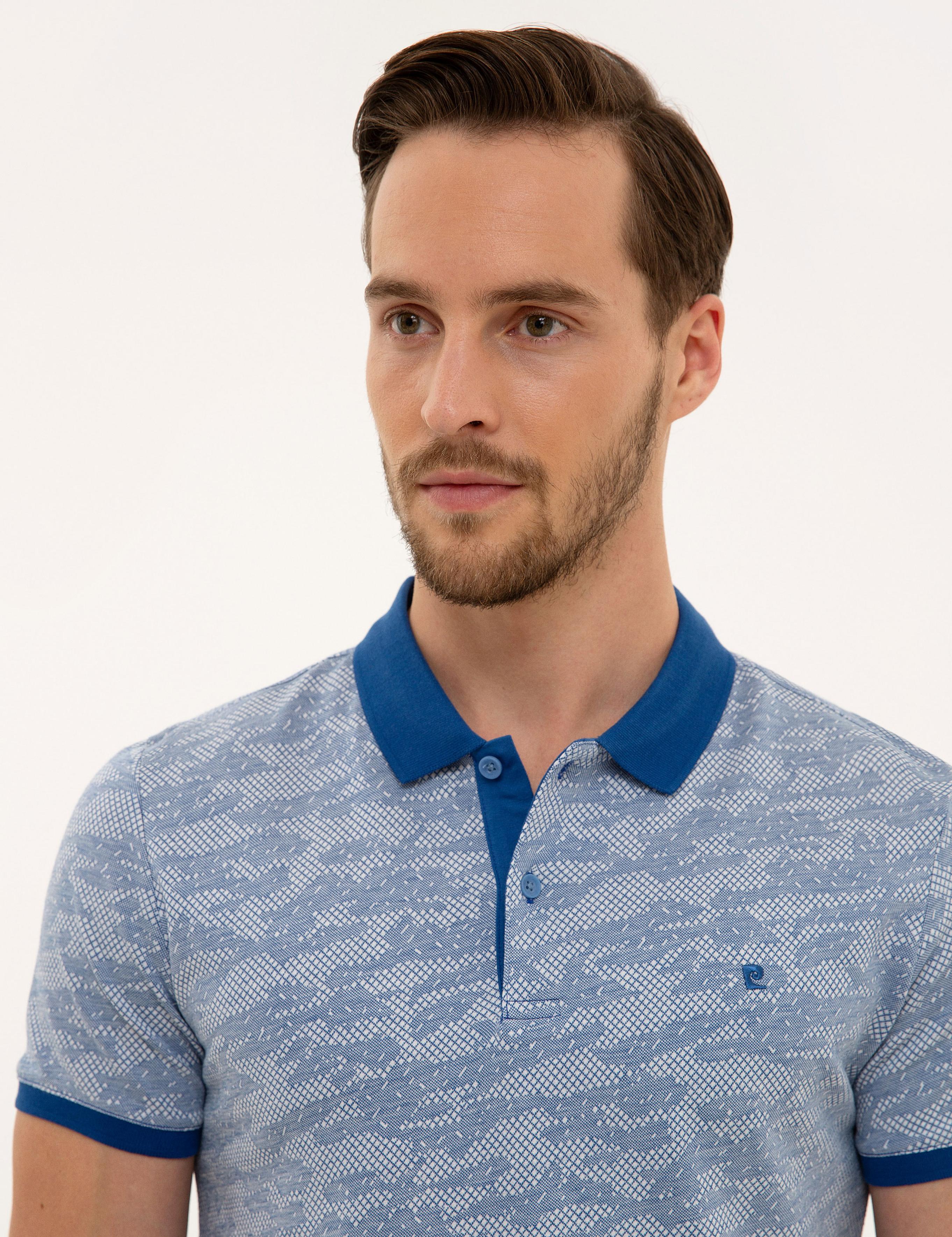 Koyu Mavi Slim Fit Polo Yaka Tişört