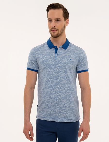 Koyu Mavi Slim Fit Polo Yaka Tişört - 50200633008
