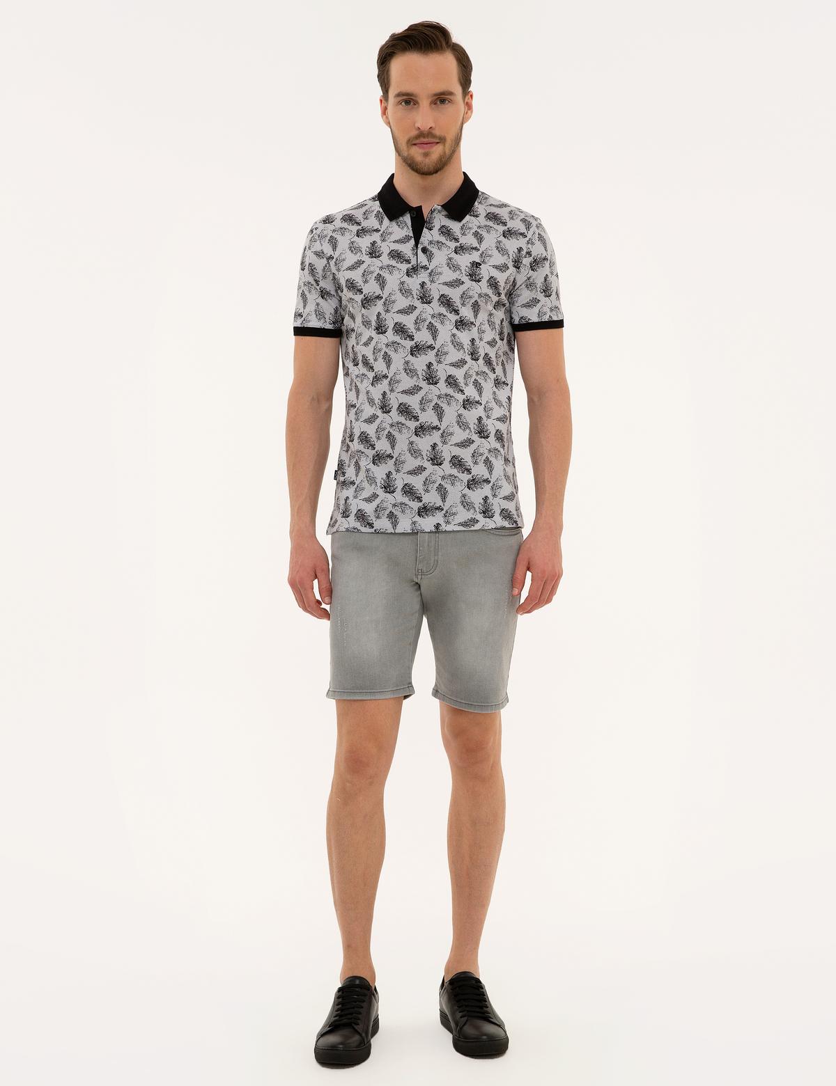 Siyah Slim Fit Polo Yaka T-Shirt