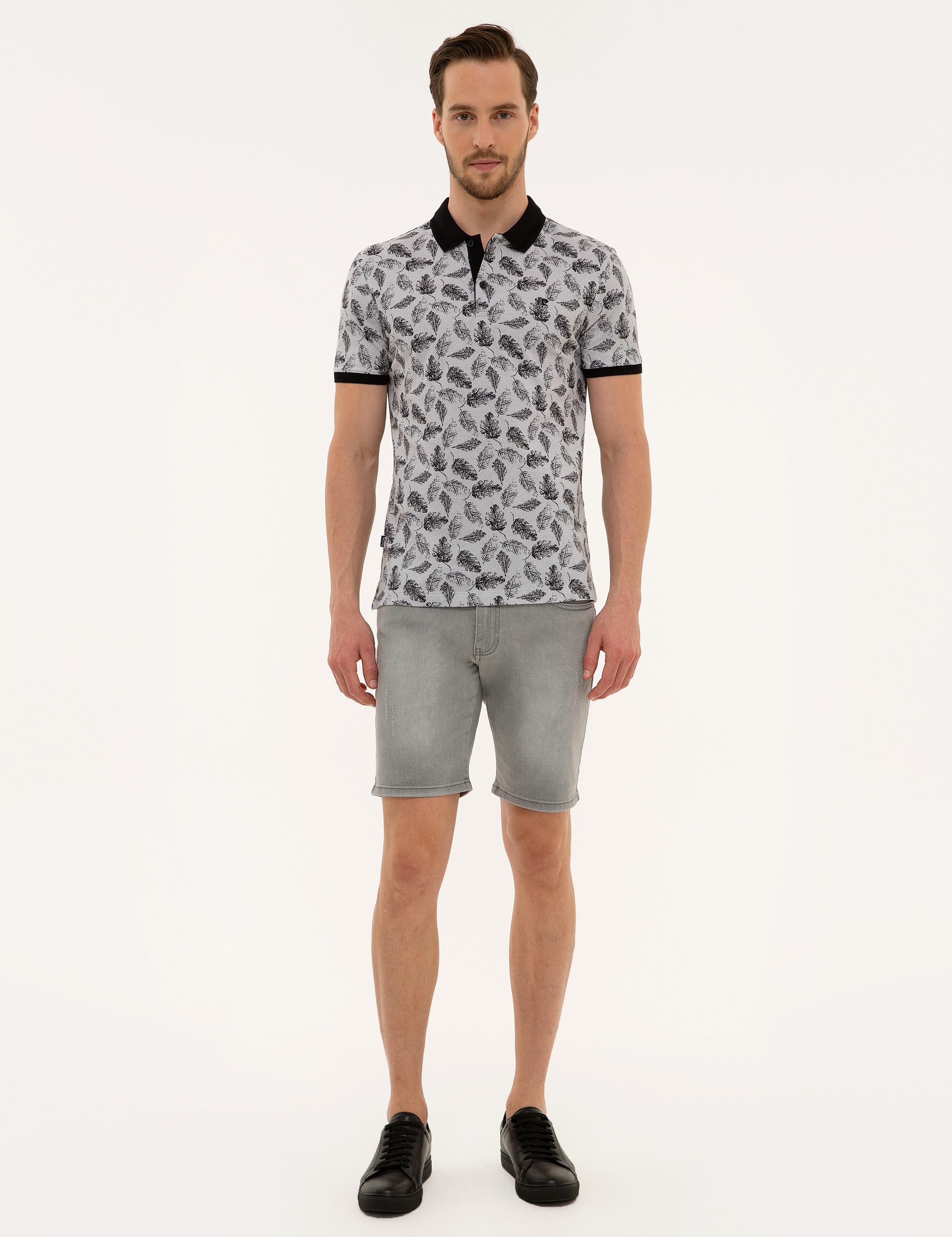 Siyah Slim Fit Polo Yaka T-Shirt