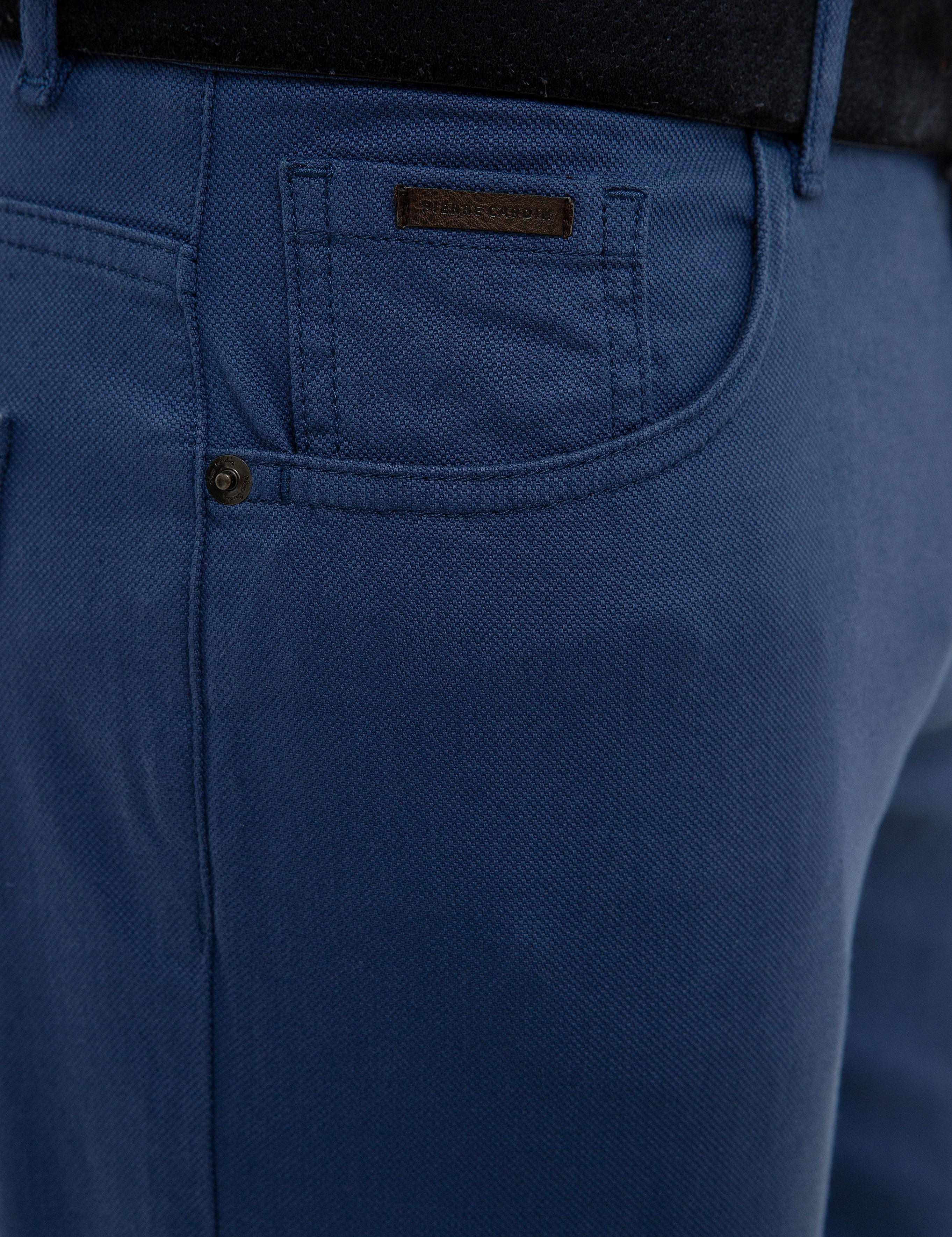 İndigo Slim Fit Kanvas Pantolon