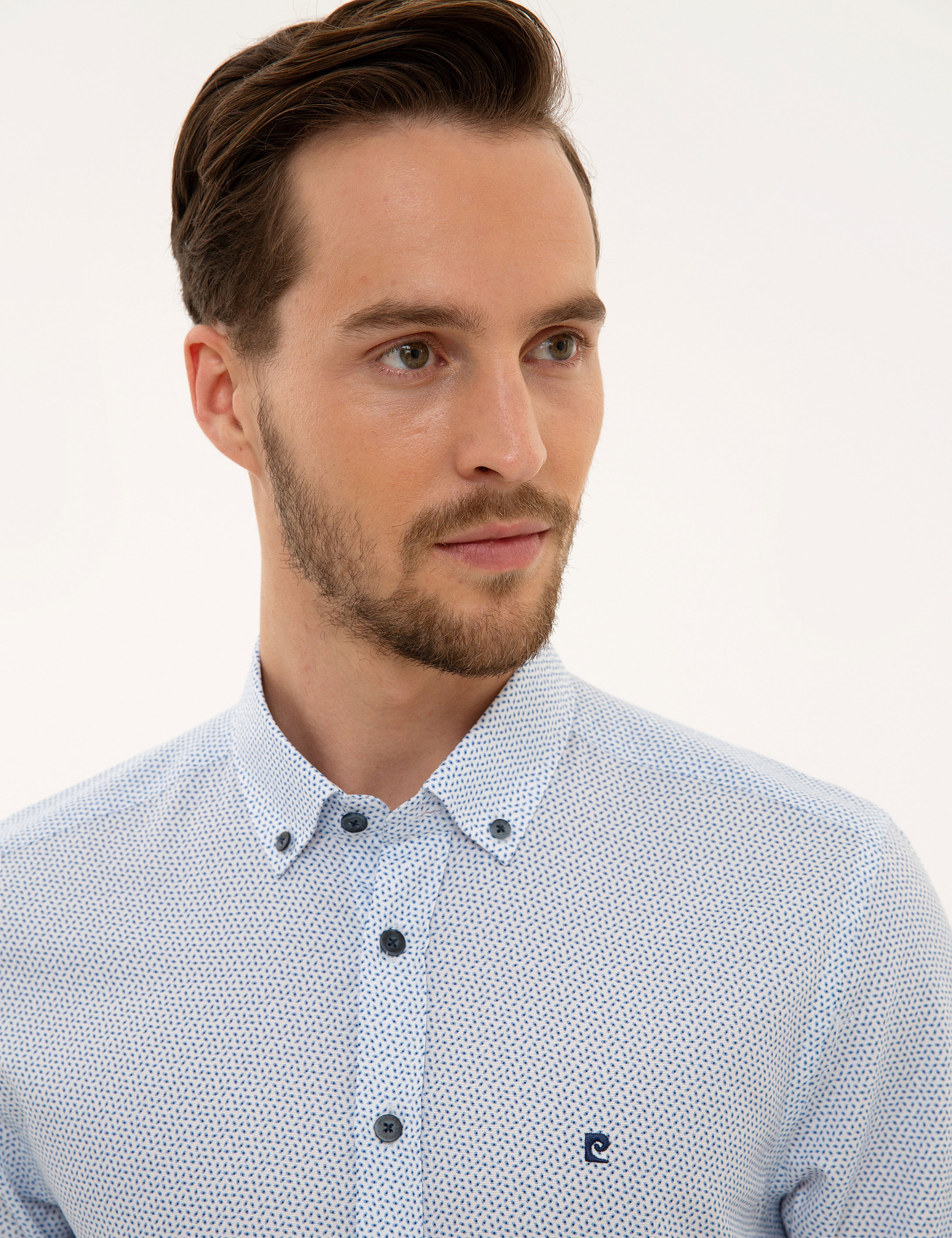 Mavi Slim Fit Uzun Kollu Gömlek