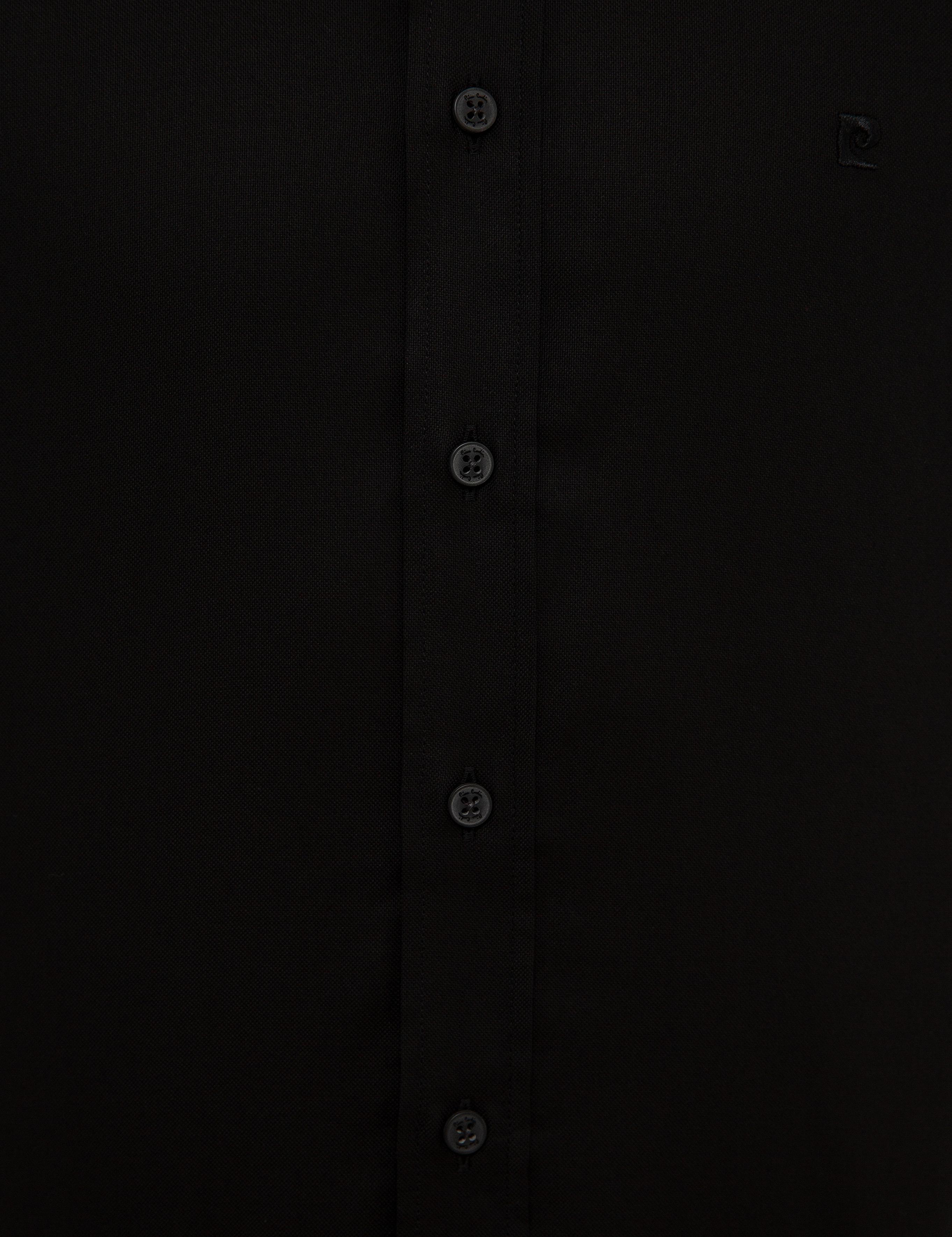 Siyah Slim Fit Uzun Kollu Gömlek