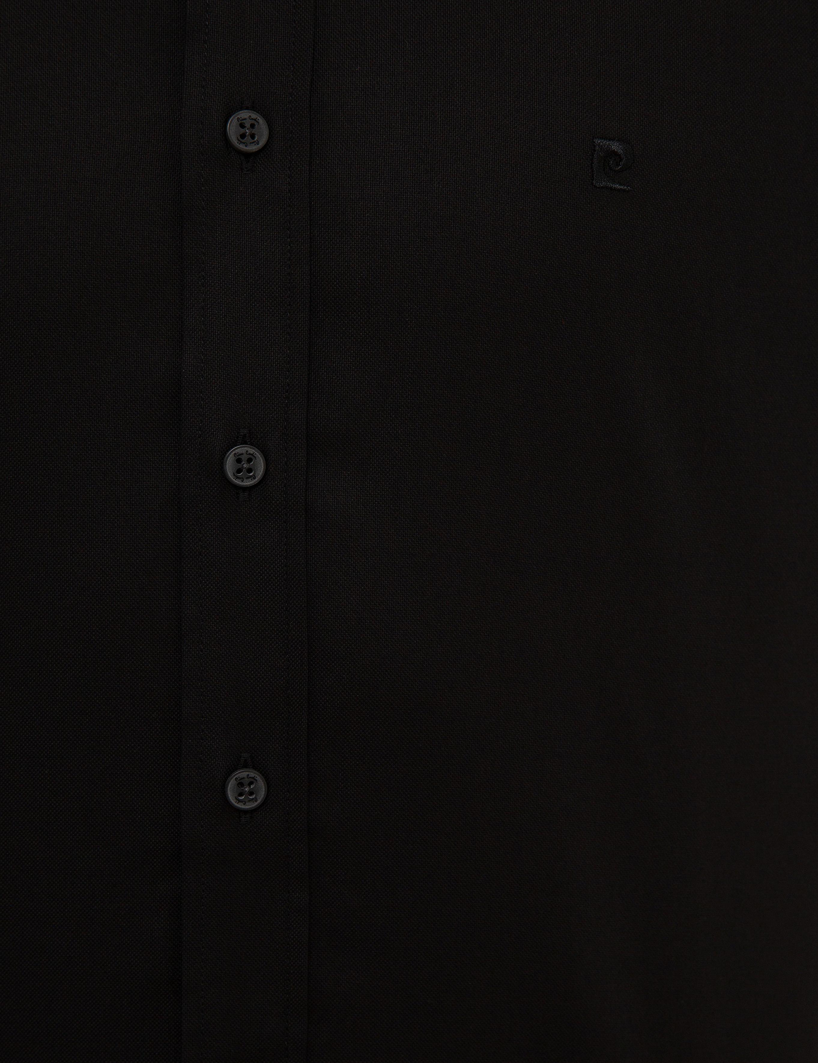 Siyah Slim Fit Uzun Kollu Gömlek