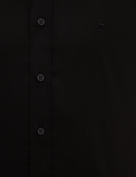 Siyah Slim Fit Uzun Kollu Gömlek - 50227070025