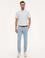 Açık Mavi Slim Fit Kanvas Pantolon